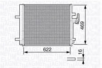 MAGNETI MARELLI 350203645000 -  Конденсатор, кондиционер